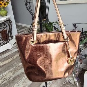 Michael Kors Jet Set Metallic Tote